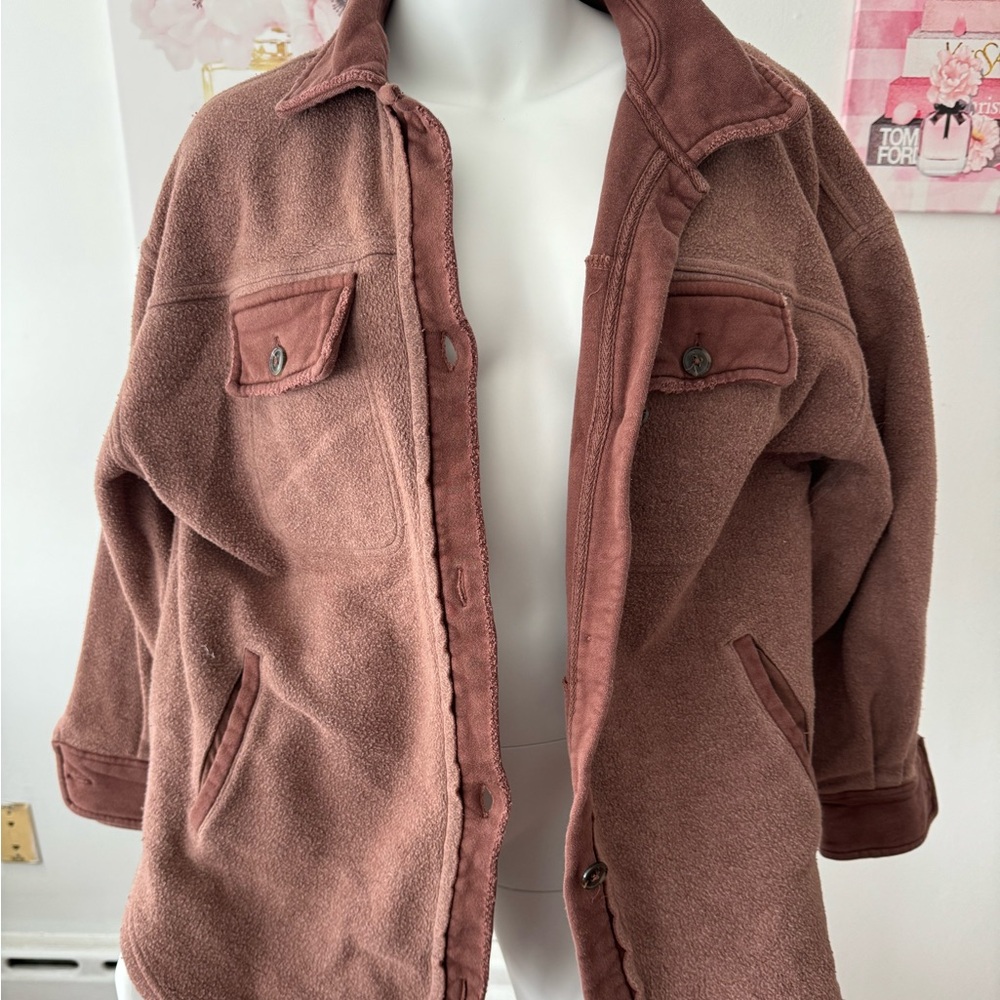 Free People Oversized Button Down Jacket - image 1